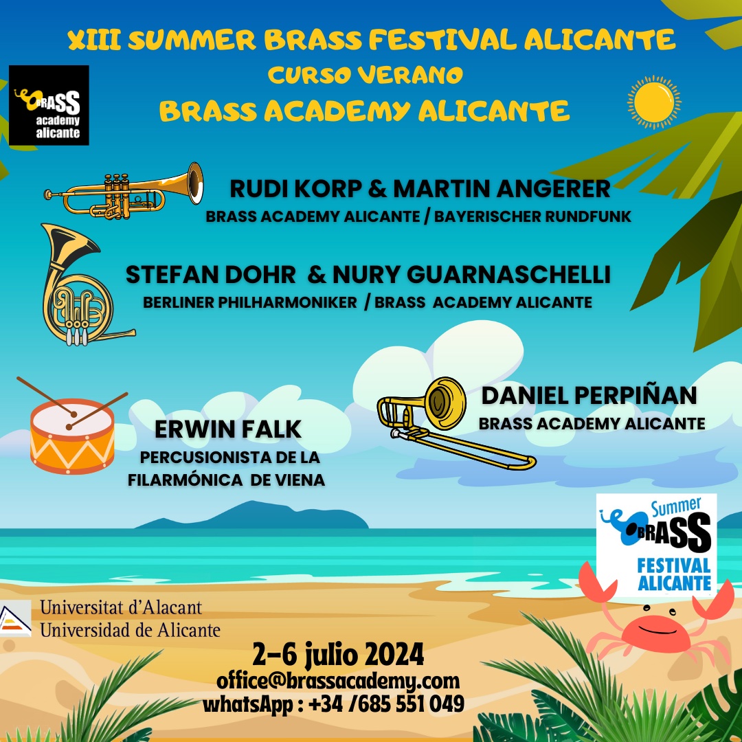 Summer Brass Festival Alicante 2024 Brass Academy Alicante